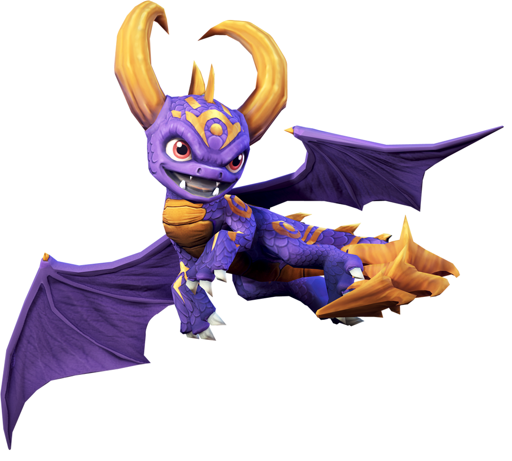 Transparent render of Spyro's Awakened form