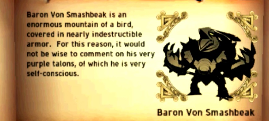 One of Baron Von Smashbeak's Nightmare Pages