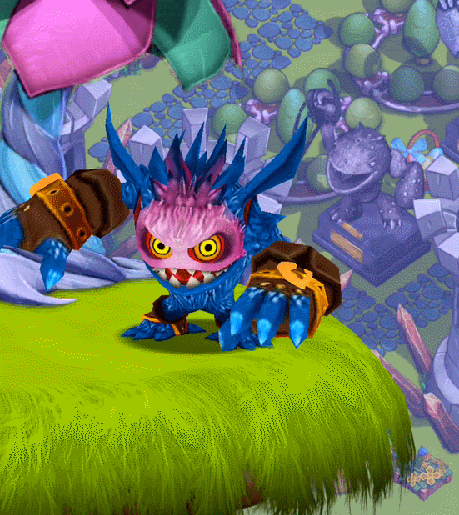 Fizzy Frenzy Pop Fizz's idle and poke animation in Skylanders: Lost Islands