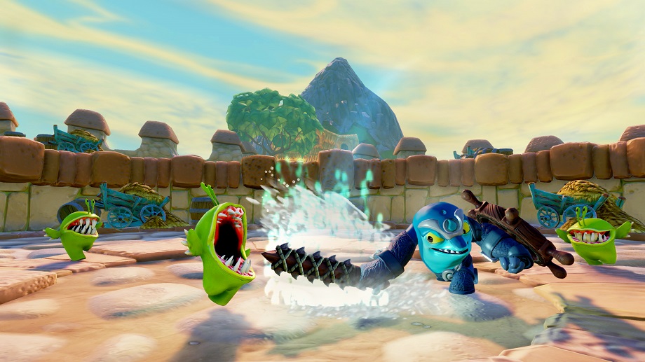 Flip Wreck attacking a group of Chompies