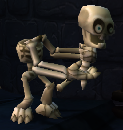 T-Bone's head attached to the Skeleton Key