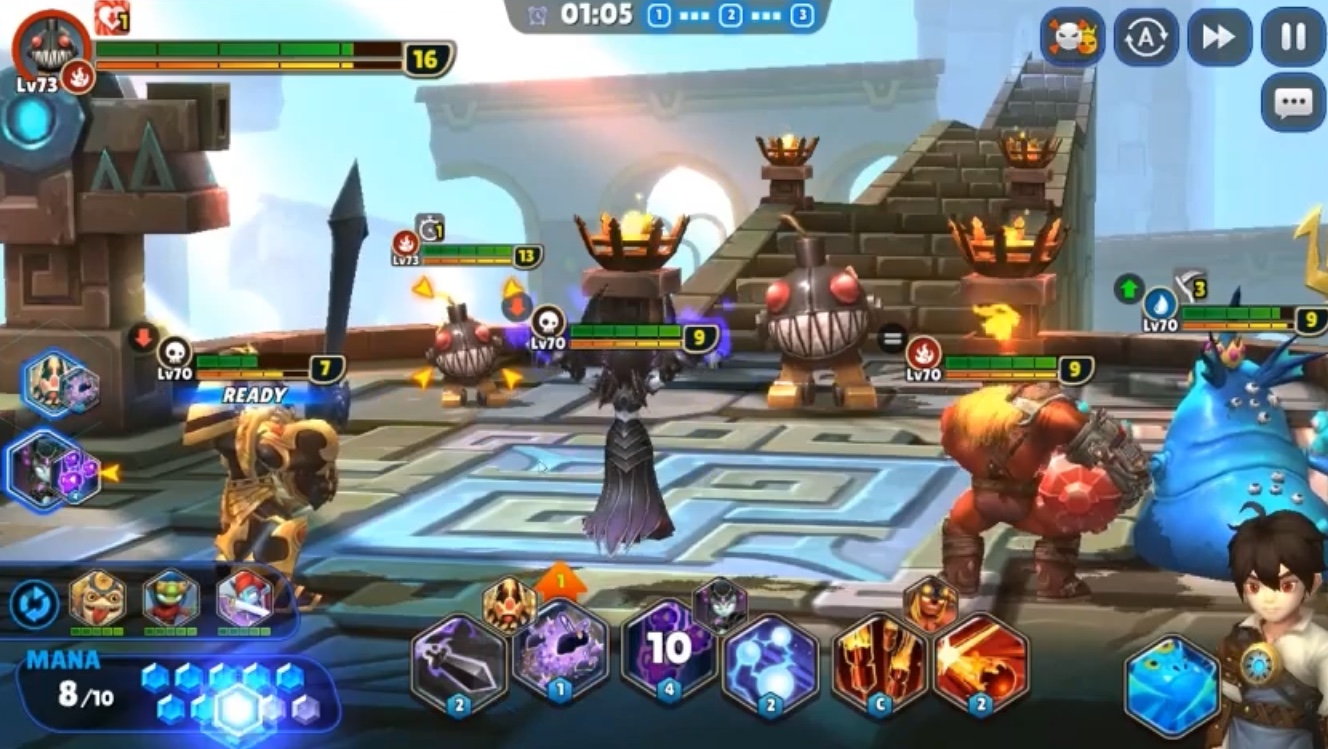 A removed Grinnade boss from Mirage Tower