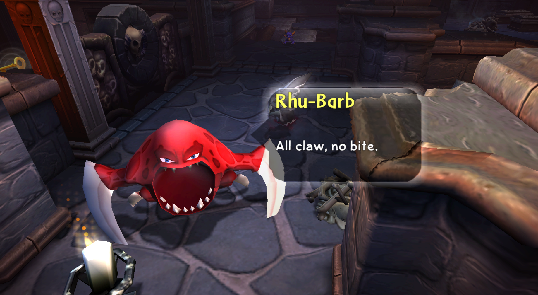 Rhu-Barb's enemy intro at Cadaverous Crypt (Wii)