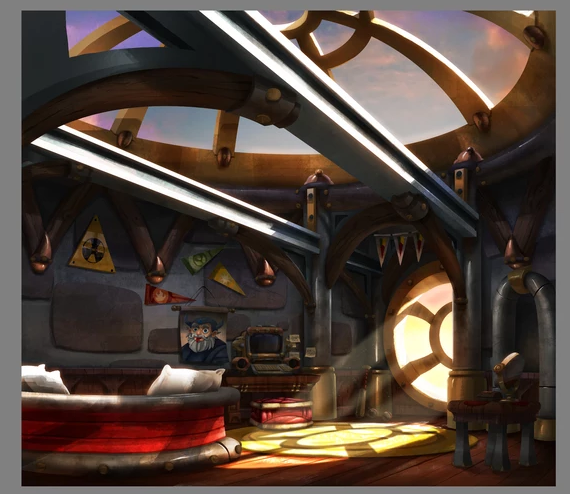 Concept Art of Spyro's room [1]
