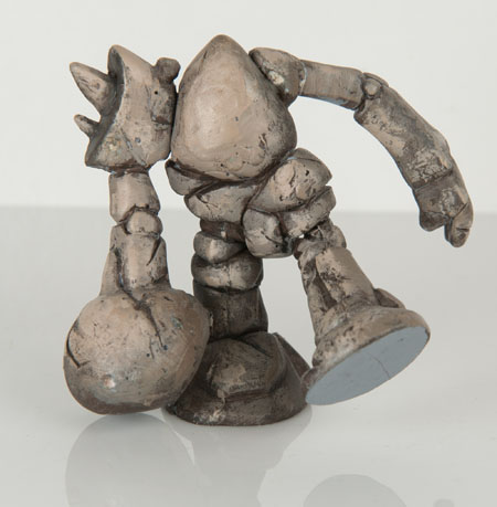 Clay figure of the Rock Golem boss in Spyro's Kingdom