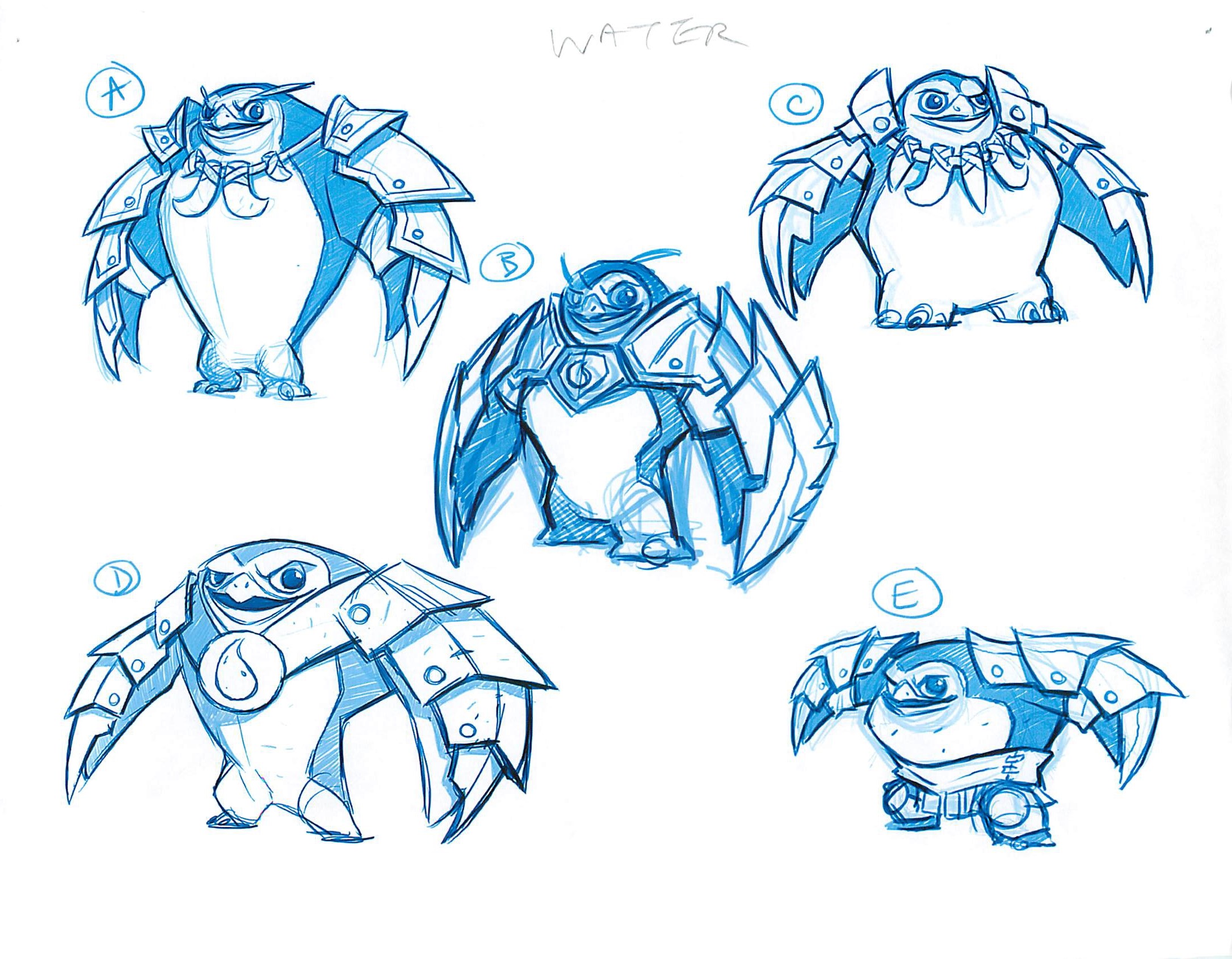 Body type studies for King Pen.