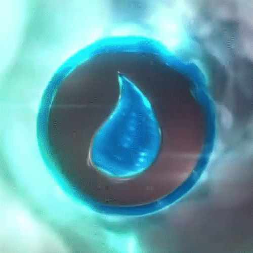 Water symbol preceding Water Skylanders' Magic Moments in Skylanders: Imaginators.