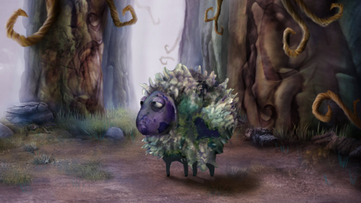 Artwork of a zombie sheep as seen in the 3DS version of Skylanders: Swap Force