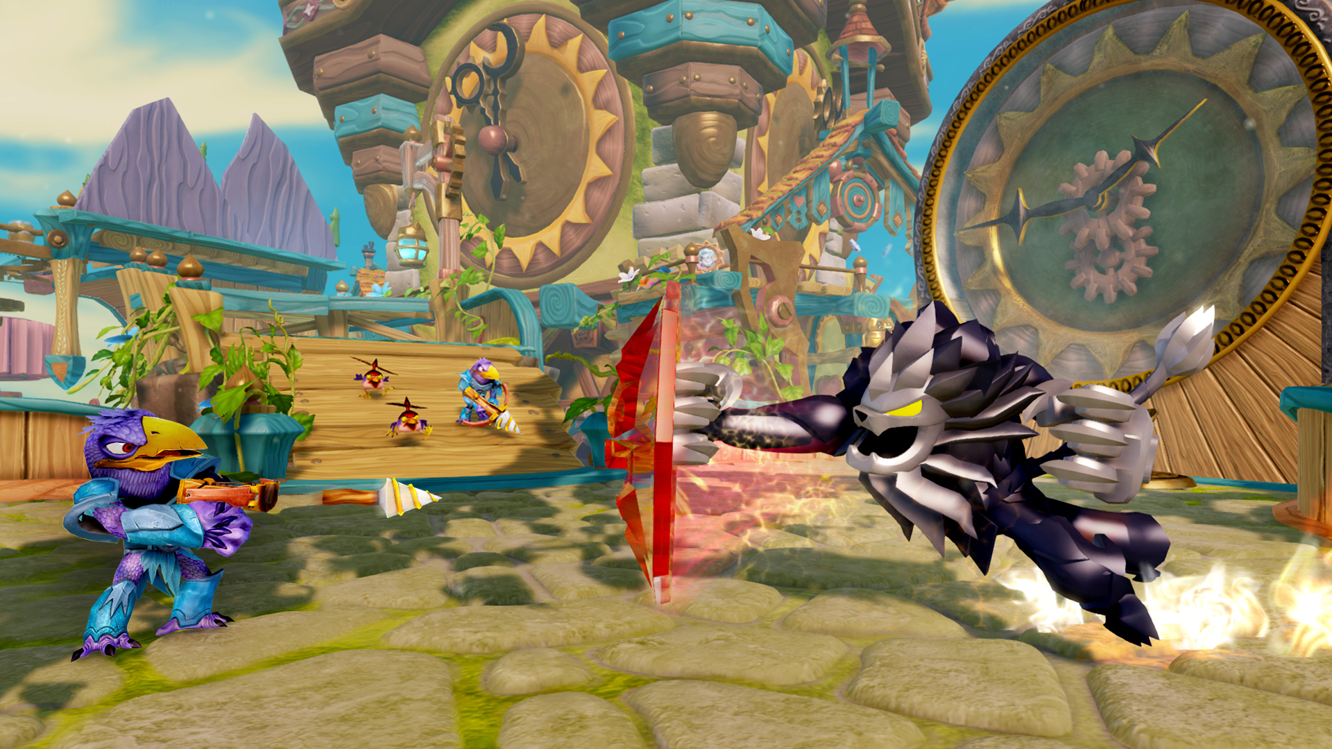 Dark Wildfire attacking a Cross Crow