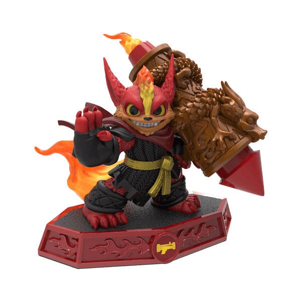 Flare Wolf's toy figure.