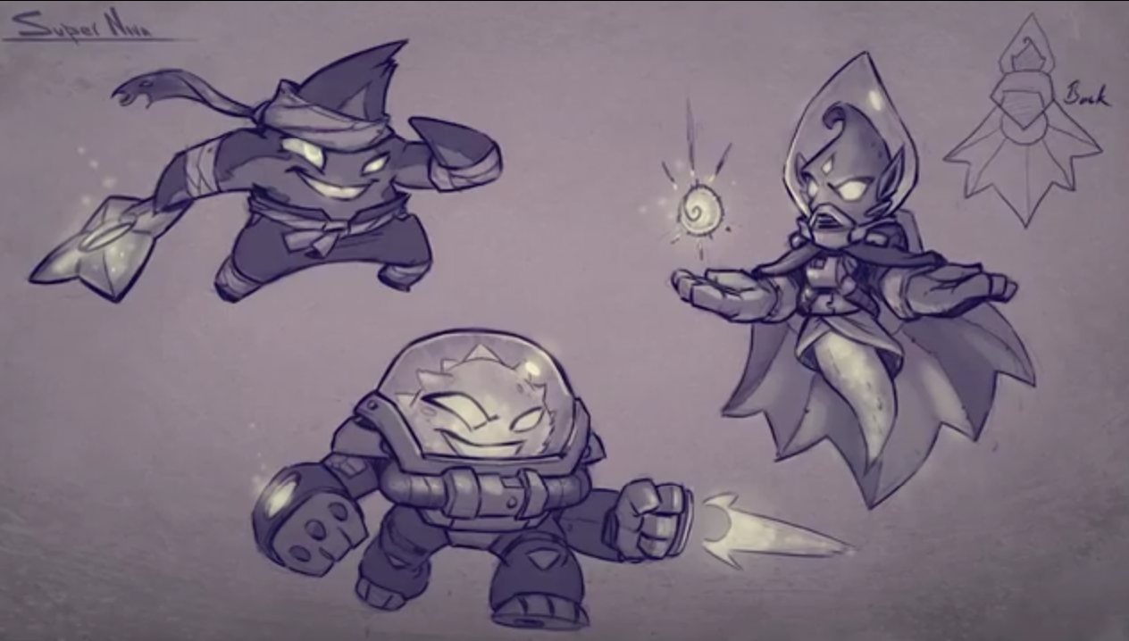Some concept designs of Astroblast.
