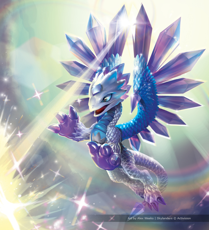 Flashwing's "Reflective Ray" Battlecast Card Art by Alex Weeks