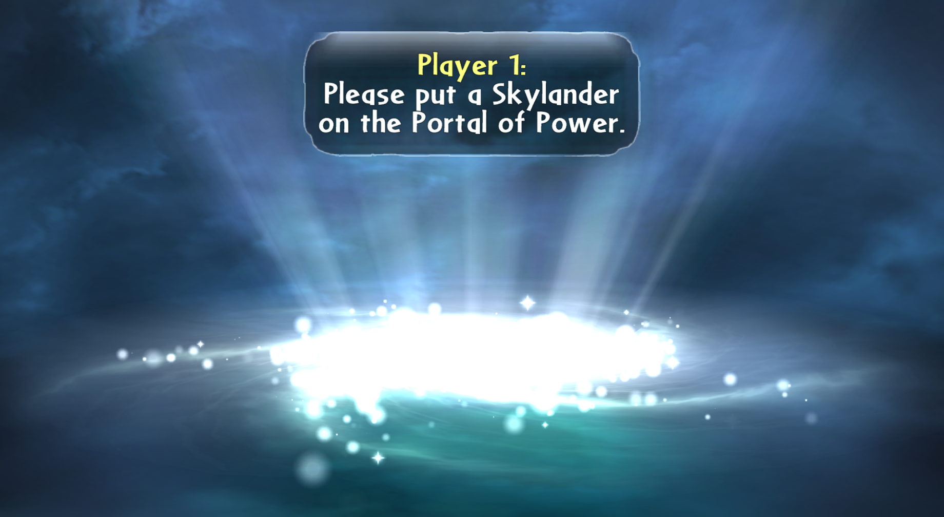 Portal screen seen in Skylanders: Spyro's Adventure (Wii)