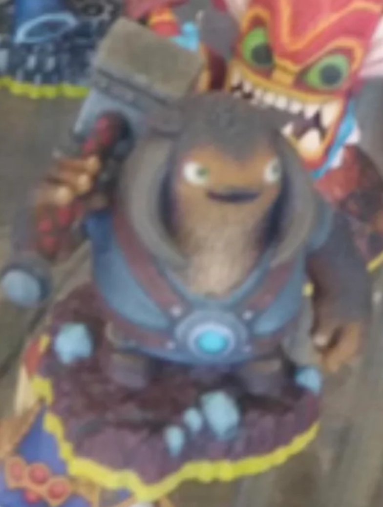 3D-printed figure of Hawk