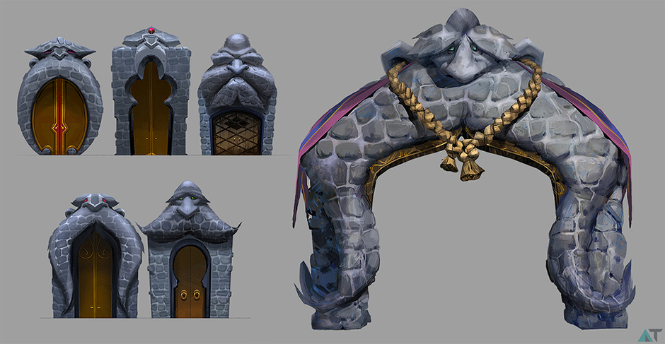 Concept of sentient archive arches by ATaraky