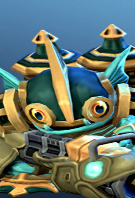 Awakened Gill Grunt's arena splash screen from the first version of Ring of Heroes