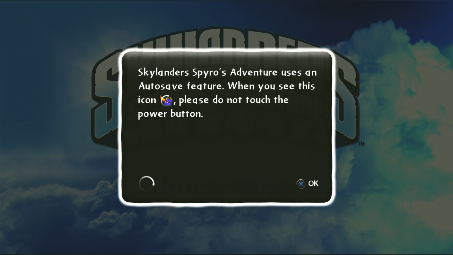 Autosave Notification (PlayStation 3)