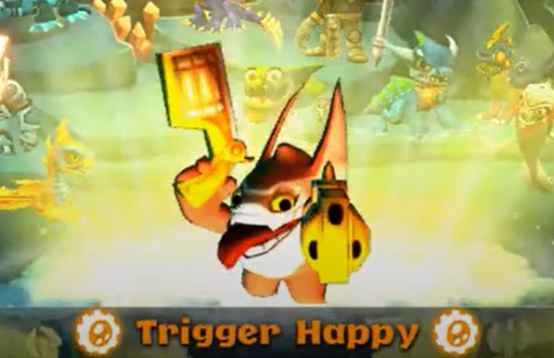Trigger Happy as seen in Skylanders: Universe