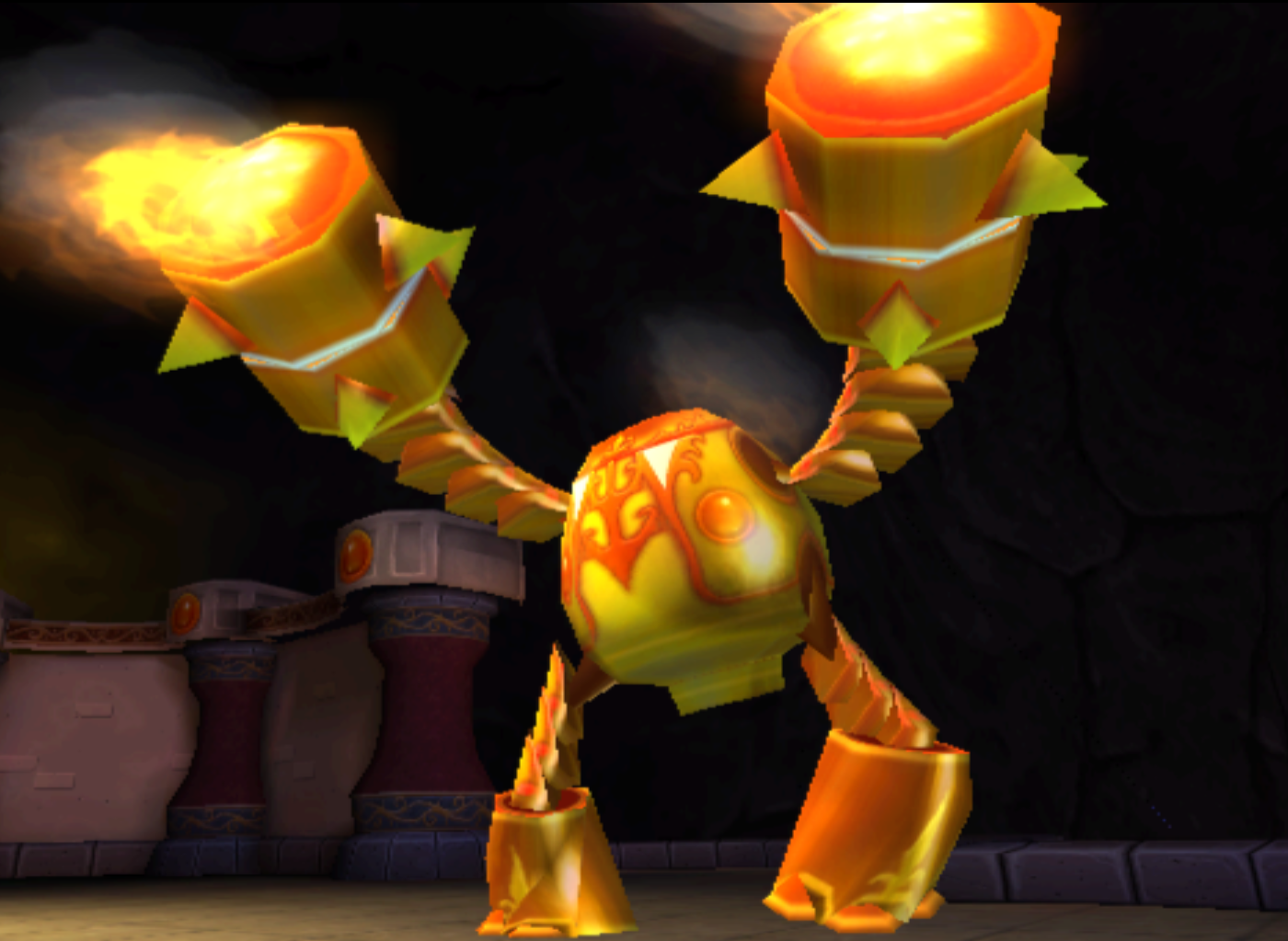 Yellow Arkeyan Ultron seen during War Machine sections.