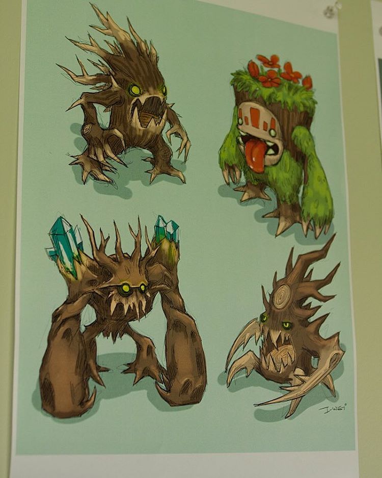 One of Arbo's concepts portrays him as a Stump Demon