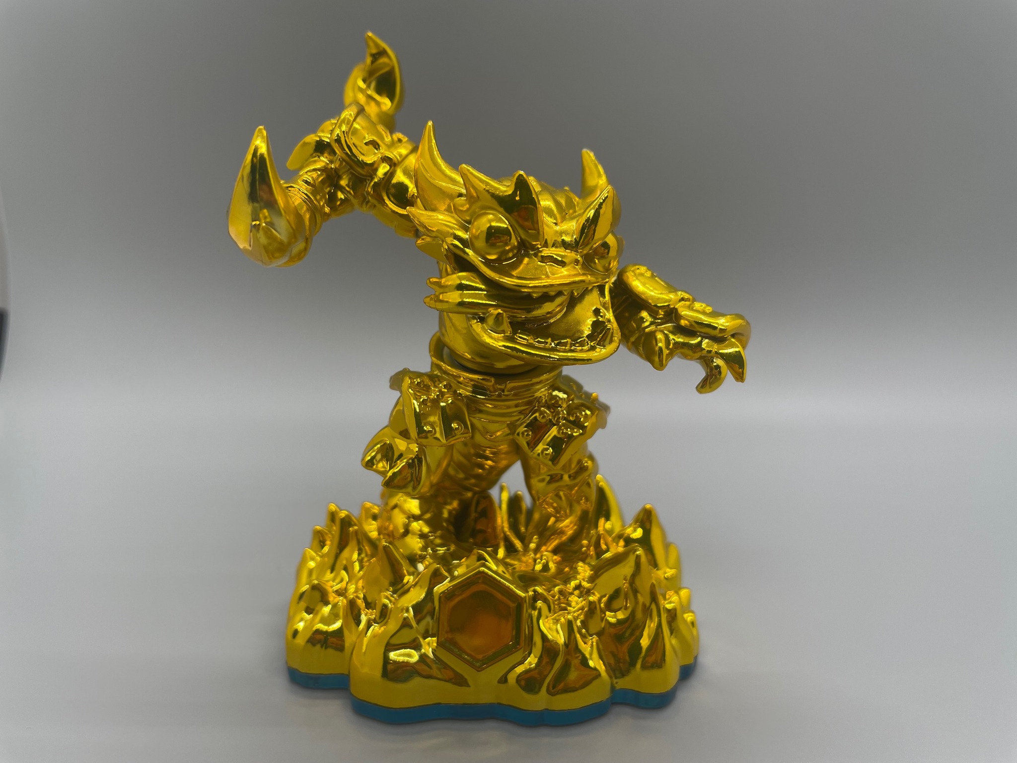 Chrome Gold Fire Kraken's toy form