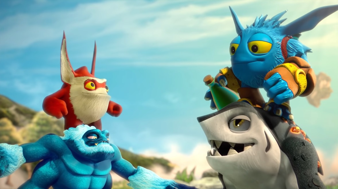 Trigger Happy with Slam Bam, Pop Fizz, and Terrafin in the Just Like SWAP Force trailer