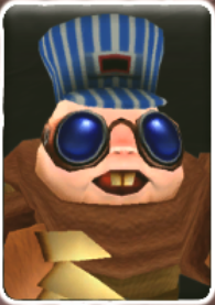 Diggs' character portrait in Skylanders: Spyro's Adventure (Lava Lakes Railway, PlayStation 3 / Xbox 360)