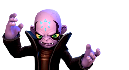 The render of Traptanium Kaos as seen in his boss battle