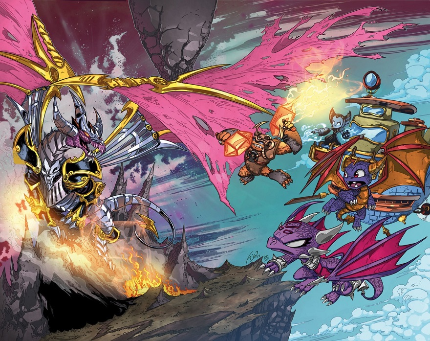 Full body image of the Return of the Dragon King cover by Fico Ossio