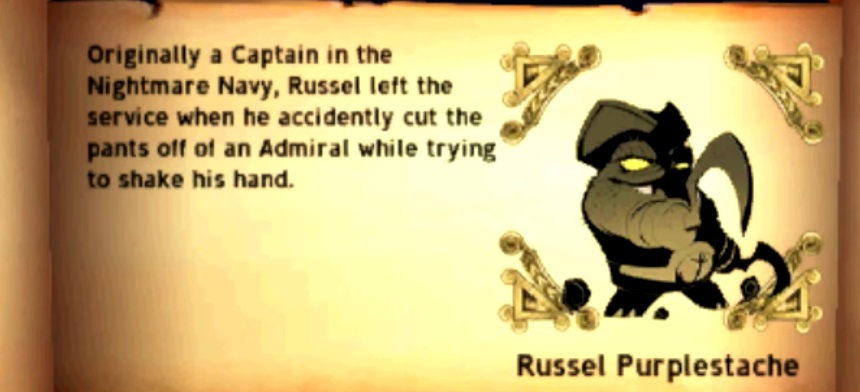 Russel Purplestache Nightmare Page