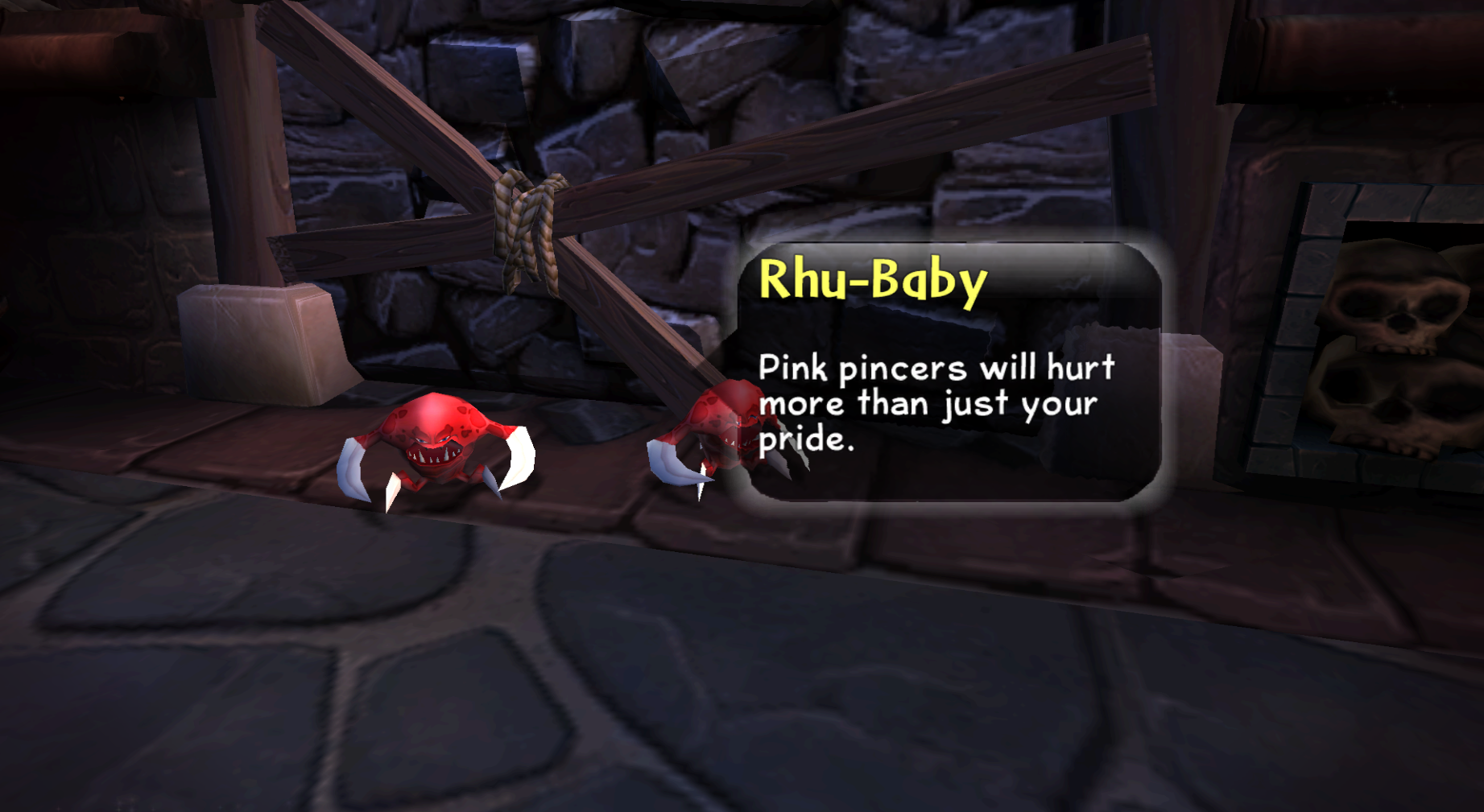 Rhu-Baby's enemy intro at Cadaverous Crypt (Wii)