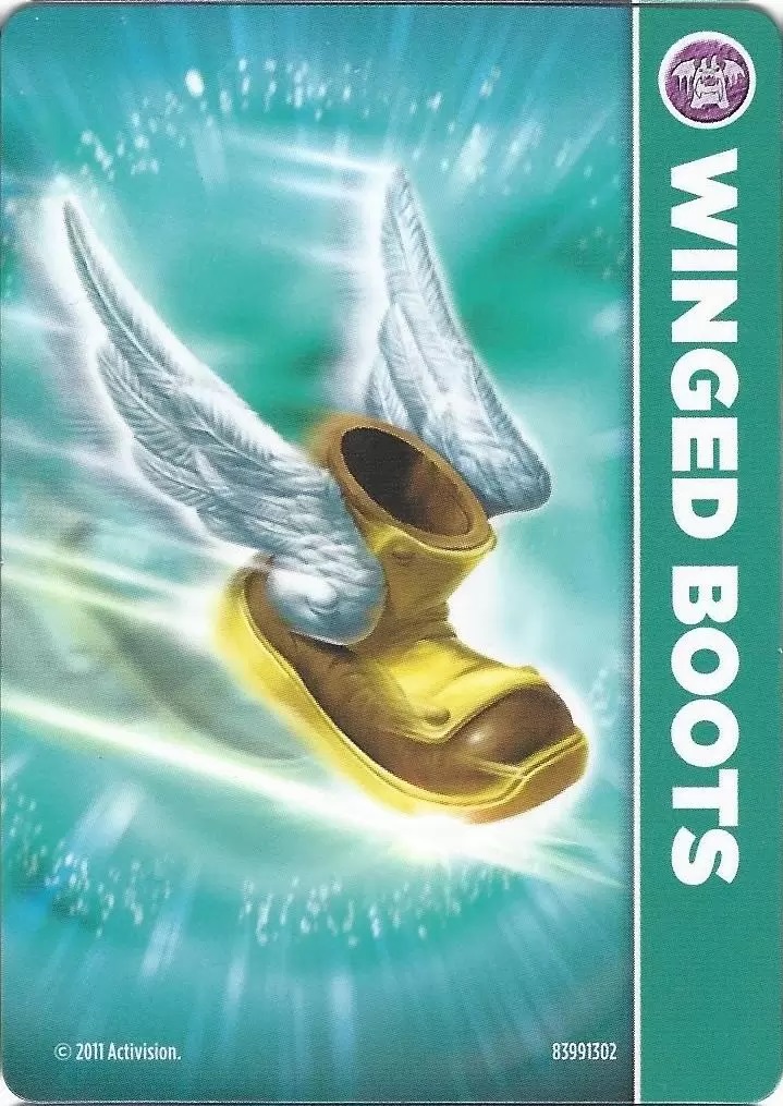 Winged Boots card