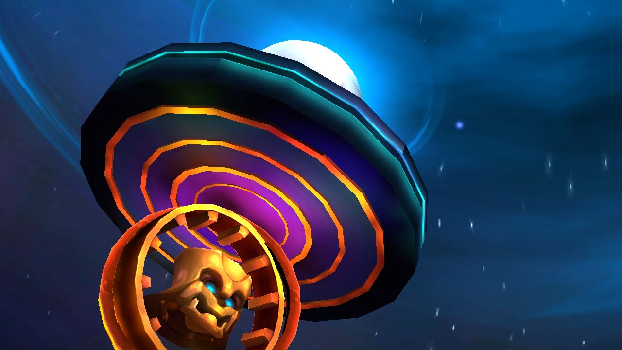 The upper Core of Light in Ring of Heroes. Note the artificial Crystal Eye and Skull Mask