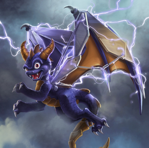 Spyro's Ampli-flier card art