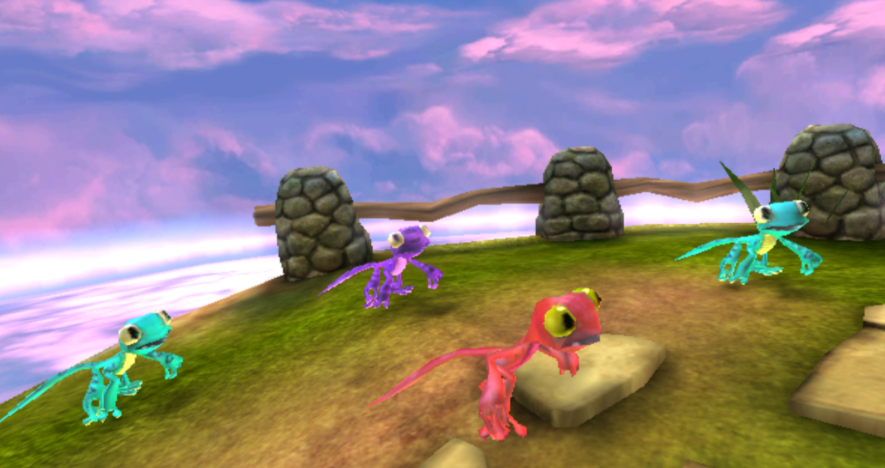 Members of the Gecko Chorus waiting to be rescued