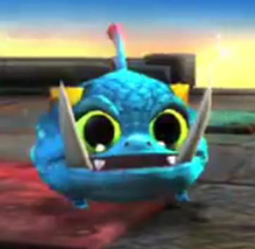 Wrecking Ball's tusks from his 'Disco Ball' Wow Pow upgrade