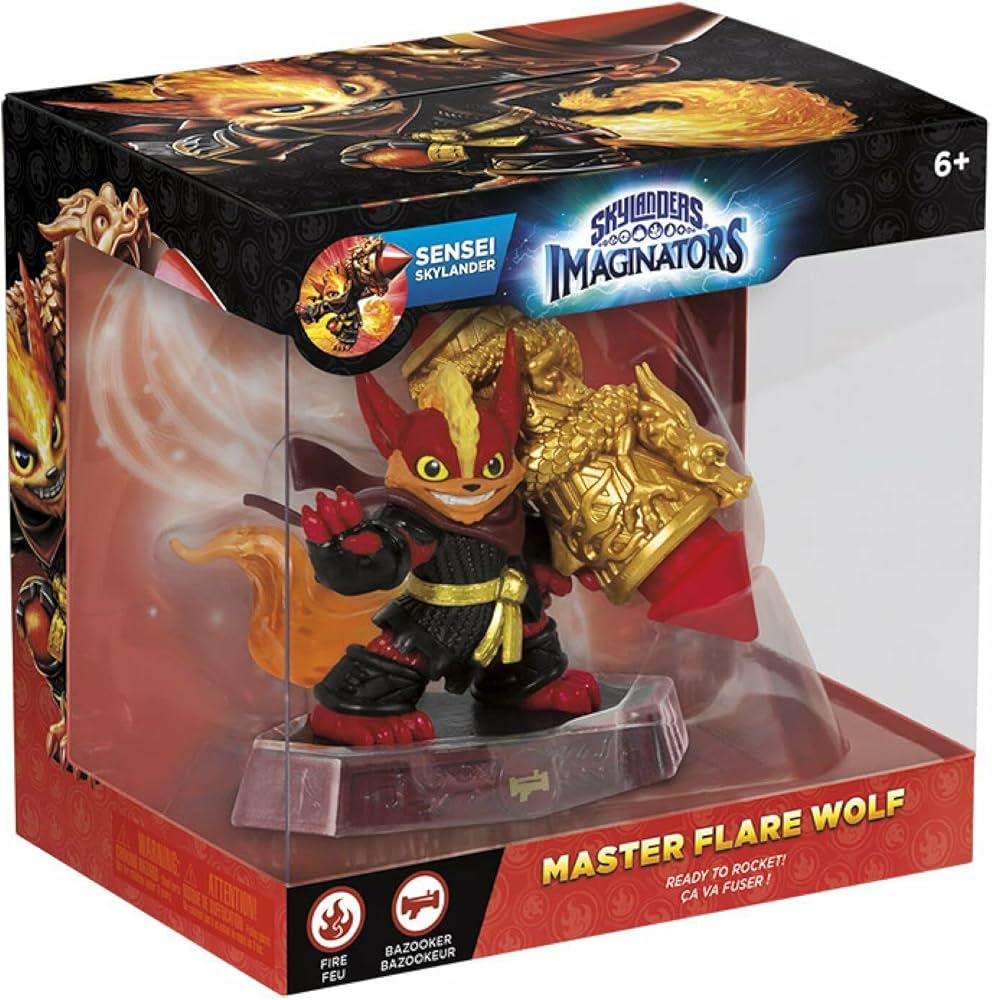 Flare Wolf packaging