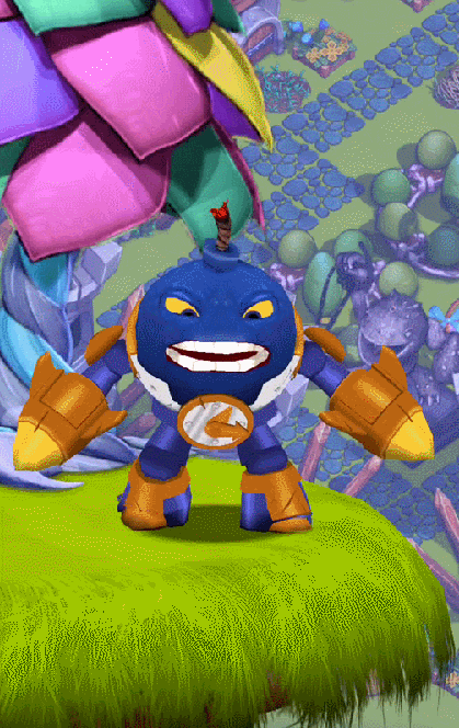 Countdown's idle and poke animation