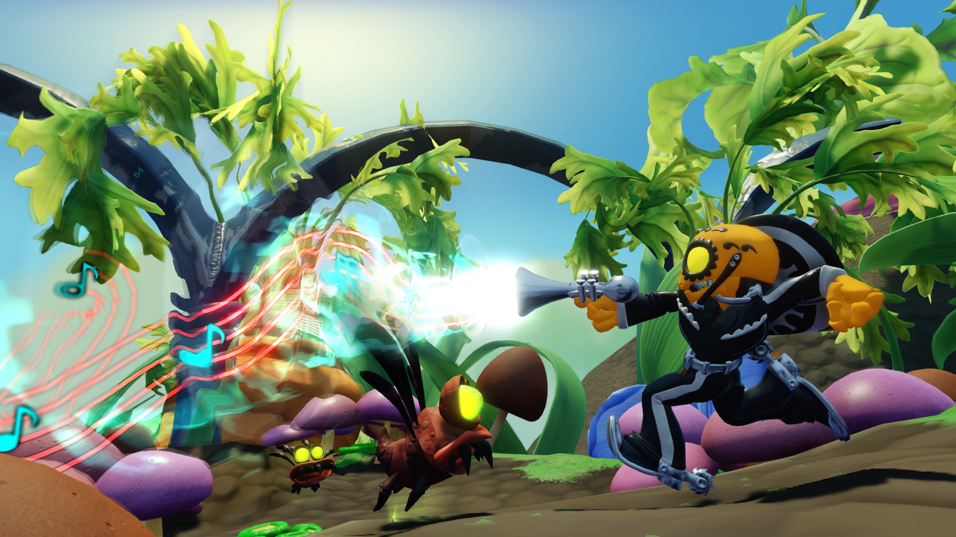 Frightful Fiesta attacking Flea Jumpers