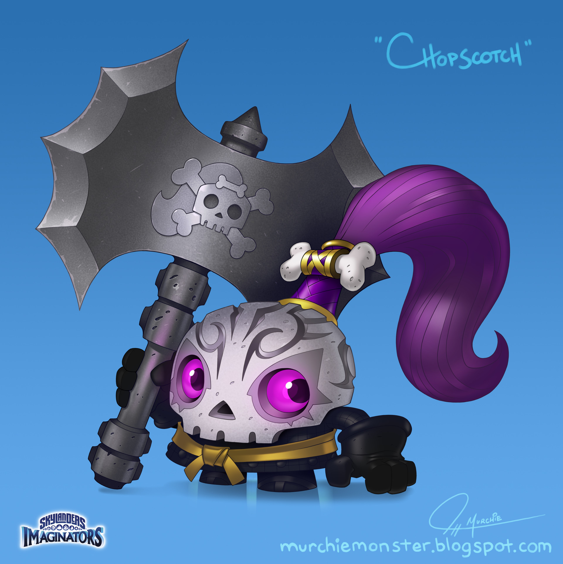 Concept art of Chopscotch drawn by Jeff Murchie