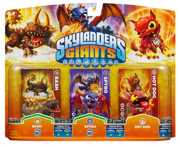 Series 2 Bash in a triple pack with Series 2 Spyro and Hot Dog