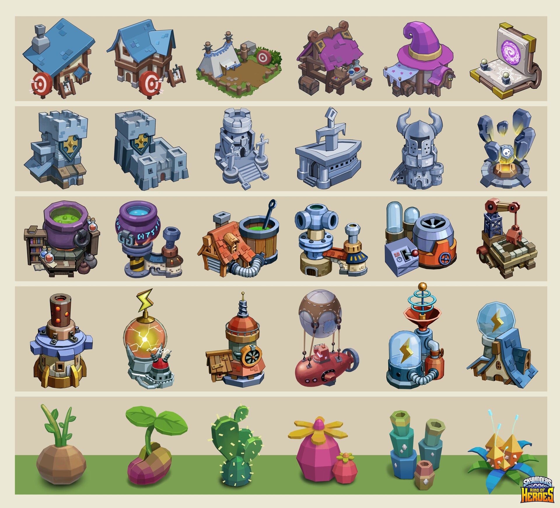 Sky Island faciities concept art by sunjung.