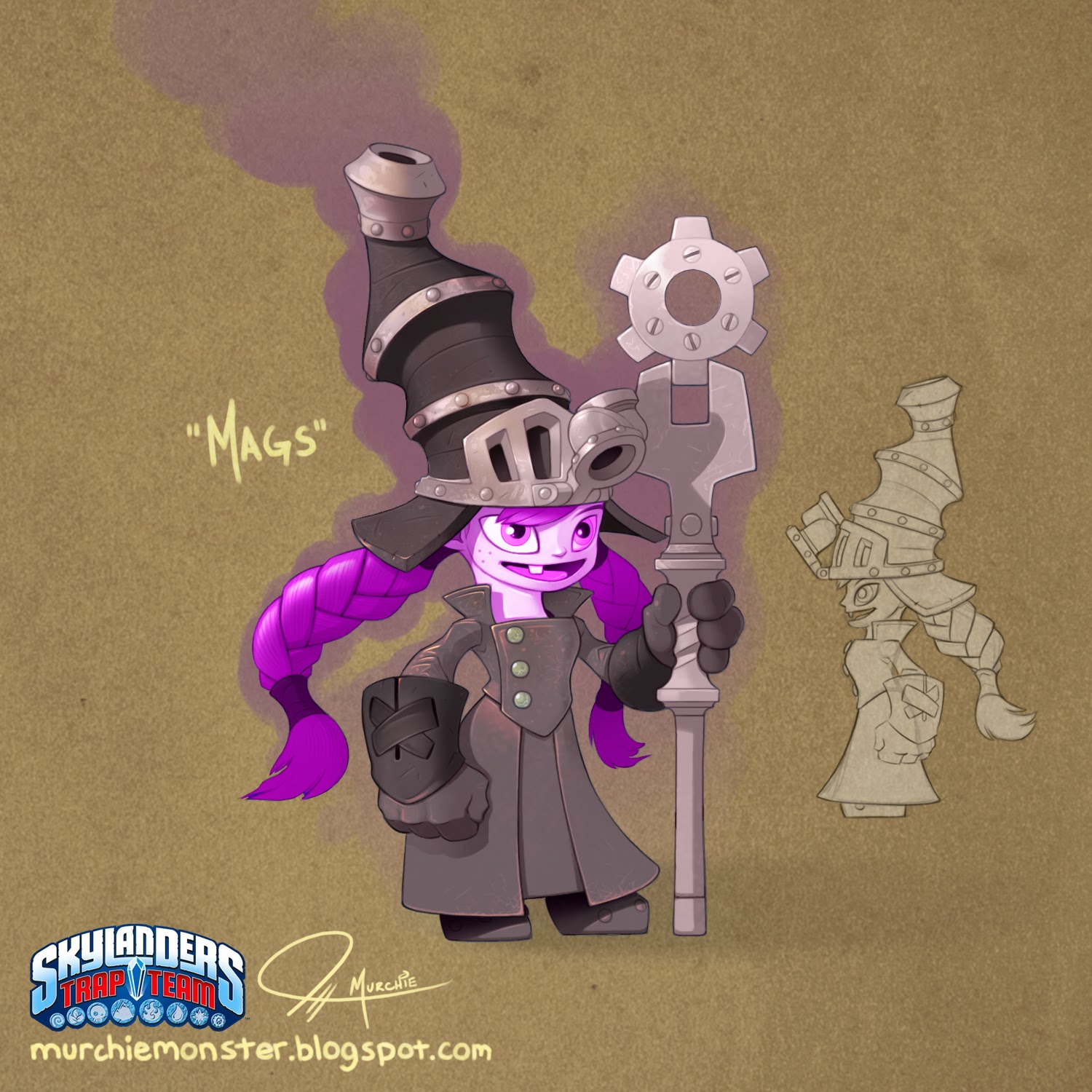 Mags' final concept design by Jeff Murchie