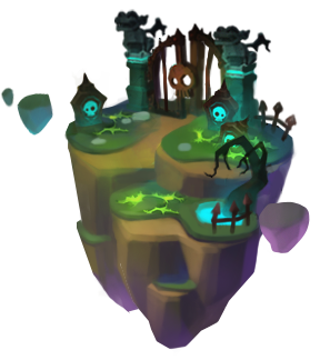 Bone Grave Village version 2 (current) island art