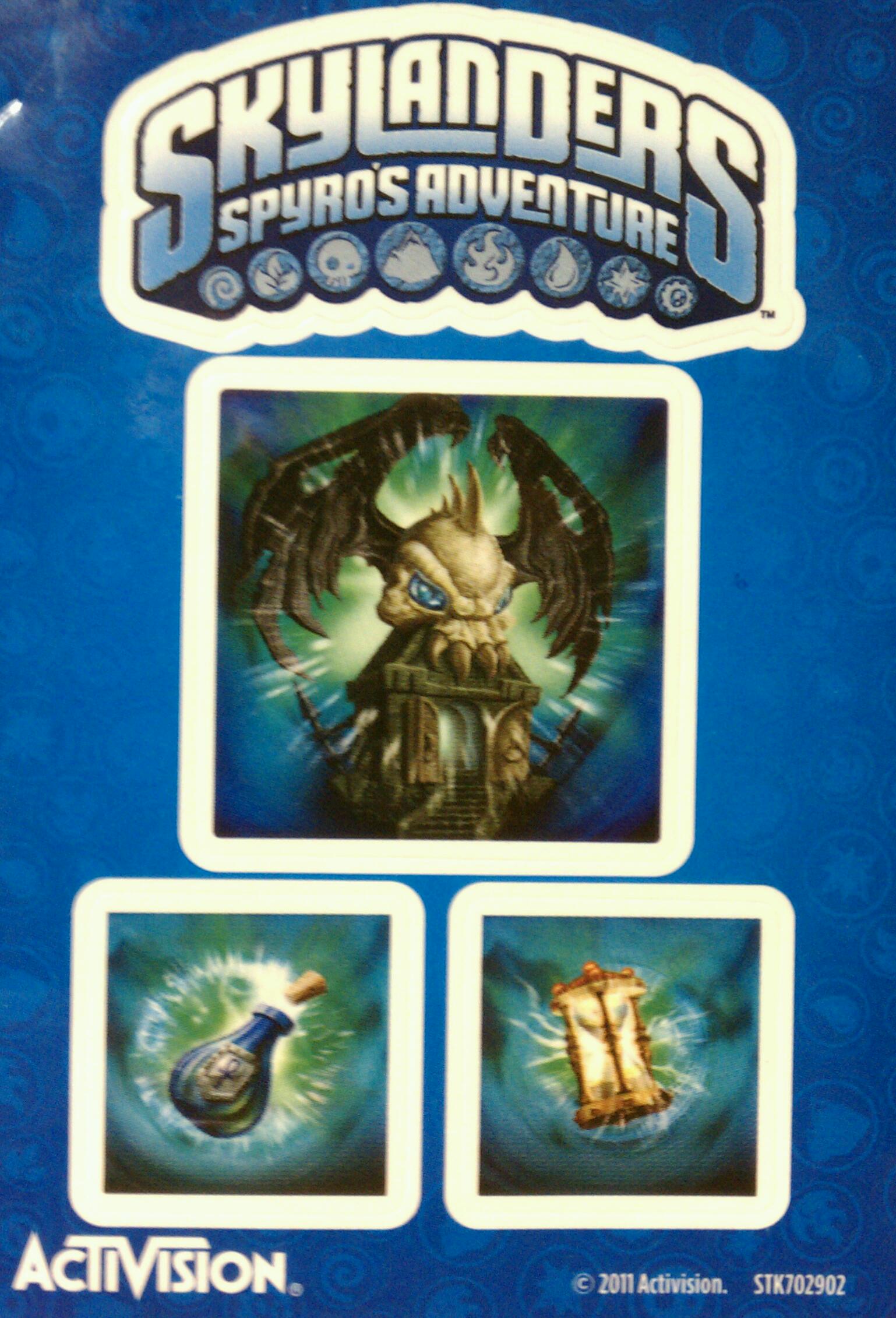Stickers included in Darklight Crypt