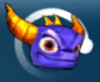 Spyro's head used as the save icon (Wii)