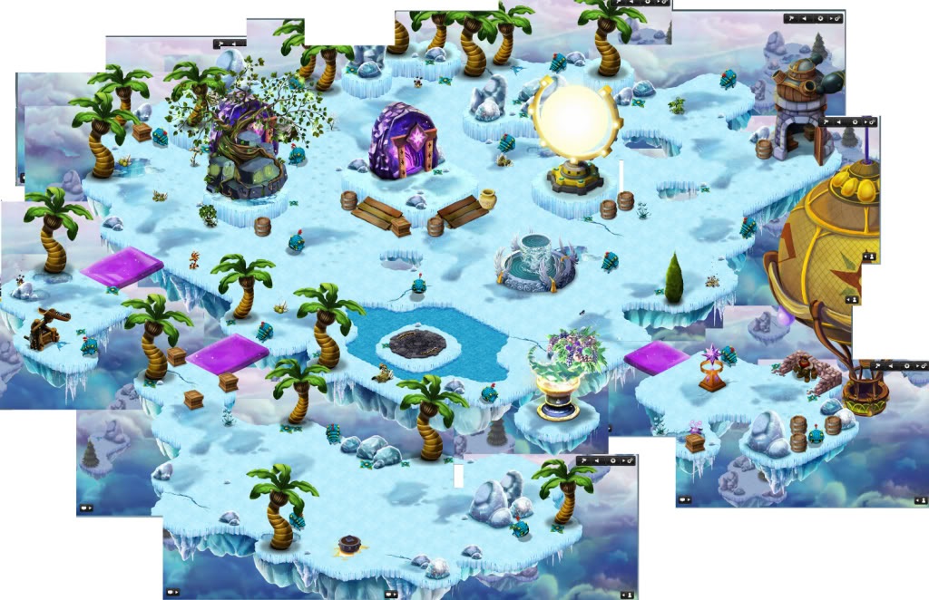 Level 6 of a Skyland expansion, with the Water theme.