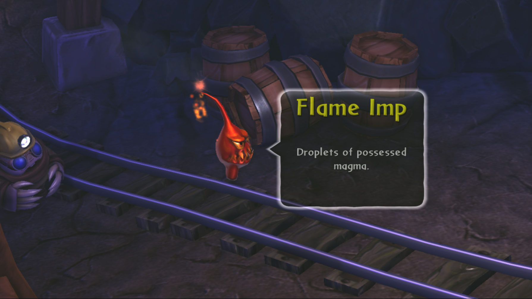 Flame Imp's enemy intro at Molekin Mine (PlayStation 3 / Xbox 360)