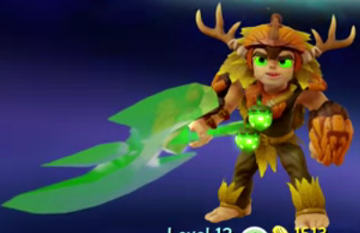 Bushwhack's armor of his "In a Nut Shell" upgrade and new axe of his "Axe Avenger" path