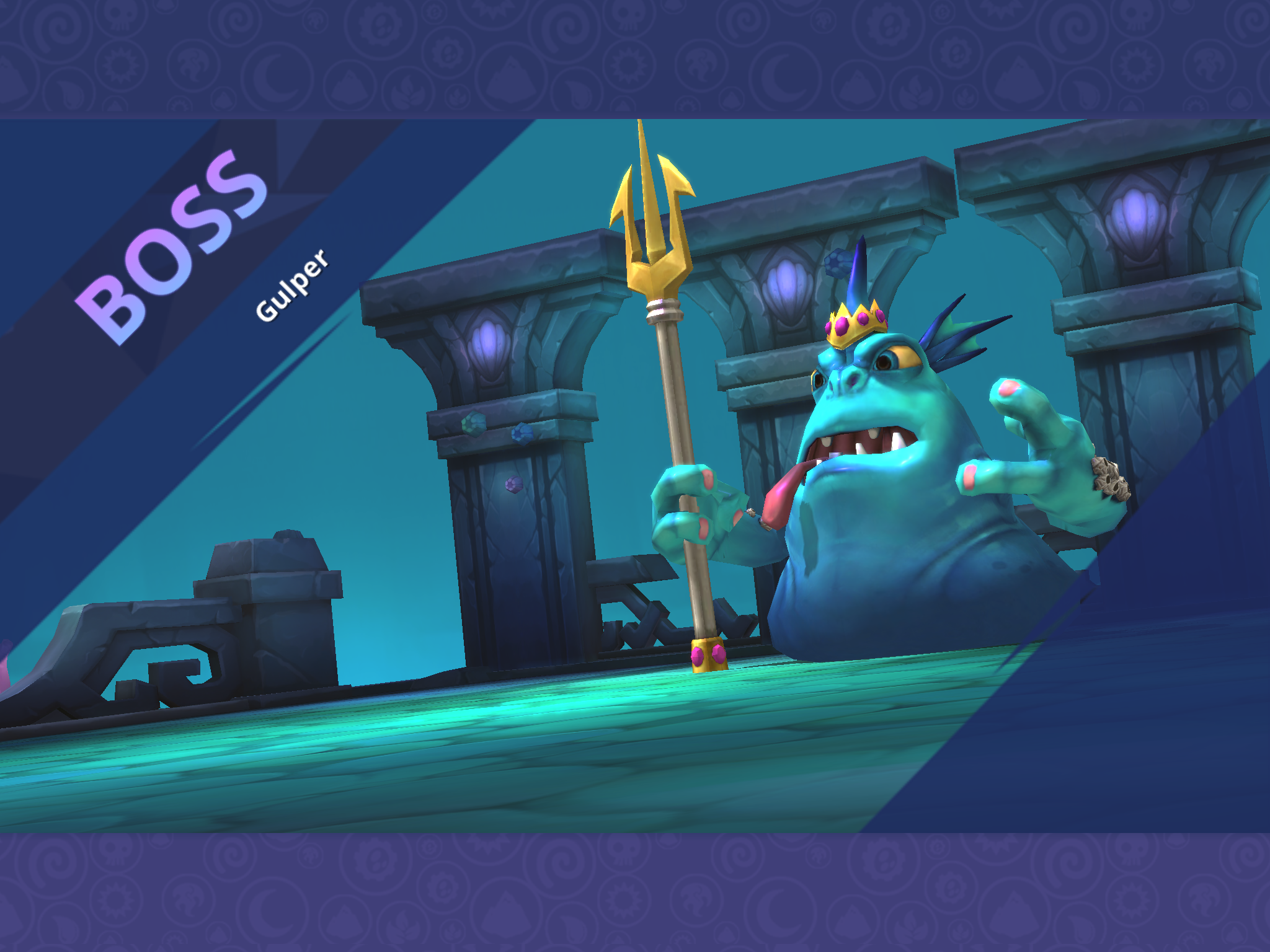 Gulper's boss intro from Skylanders: Ring of Heroes